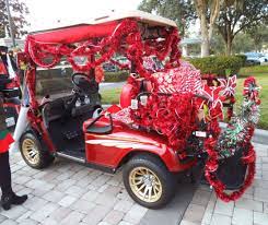to decorate a golf cart for