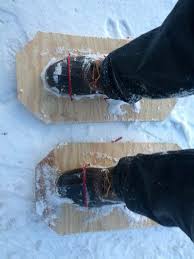 homemade snow shoes