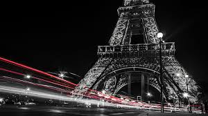 Black And White Of Paris Eiffel Tower