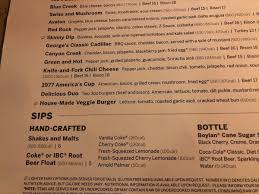 menu at ted s montana grill steakhouse