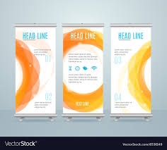 roll up banner stand design template
