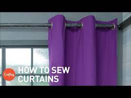 how to sew curtains easy grommet style