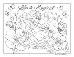 Beautiful Fairy Coloring Pages Free