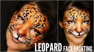 easy leopard makeup face painting