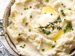 creamy herb infused mashed potatoes