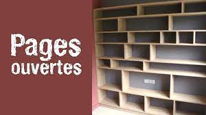 Building of an open bookcase in brushed solid oak - YouTube