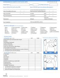 Comprehensive Diabetic Foot Examination Form By Safestep Llc
