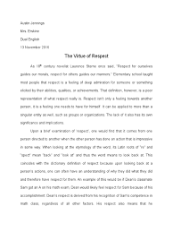 dictionary self respect essay jan 19 2014 essay self respect ldquothe worst loneliness is to not be comfortable yourself rdquo mark twain self respect is fundamental for a great