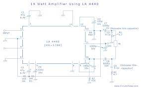 La4440 ic amplifier circuit diagram the la4440 ic amplifier circuit diagram is given in this article. Simple Amplifier Circuit 19 Watts Using La4440 Ic From Sanyo