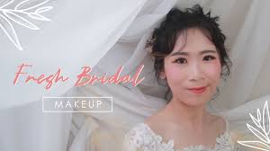 fresh bridal makeup you