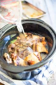 slow cooker beef bone broth