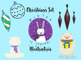 Christmas Vector Bundle Set For Kids 20 Graphic By Vijackstudio Creative Fabrica