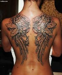 Wings tattoos can be made in large sizes all over the back portion or in the front part of the body or on the muscles (for muscular people). Attractive Black Ink 3d Angel Wings Tattoo On Back Segerios Com