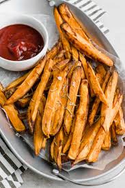 Sweet potato fries with chipotle lime dip are a really popular at one of my favorite local restaurants. Crispy Sweet Potato Fries Recipe Healthy Fitness Meals