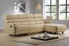 sally half leather l shaped sofa univonna