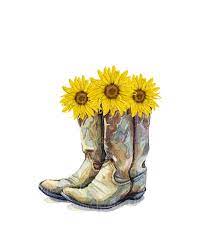 boots with sunflowers hd wallpapers