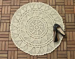 ravelry white tea doily rug pattern by
