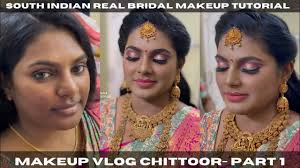 south indian real bridal makeup