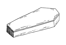 Coffin Drawing PNG Transparent SVG Vector | OnlyGFX.com