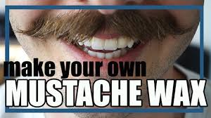 make your own mustache wax in 5 minutes