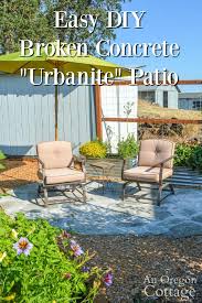 diy broken concrete patio urbanite