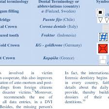 Examples Of Foreign Dental Terminologies Abbreviations And