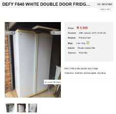Im selling my double door fridge for r2500 fridge and freezer working 100percent contact me on. Defy Fridges Affordable Quality Junk Mail Blog
