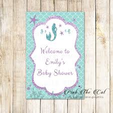 Purple and turquoise mermaid balloons,mermaid birthday decorations,baby shower decor,mermaid party decorations,under the sea party supply weddingsandeventsus. Mermaid Welcome Sign Birthday Baby Shower Teal Purple Pink The Cat
