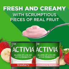 strawberry banana probiotic yogurt