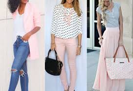 colors that go with light pink clothes