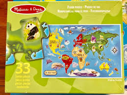doug world map 33 piece floor puzzle