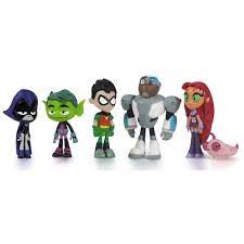 Teen Titans Go Deluxe Mini Figures (Pack of 6) : Amazon.co.uk: Toys & Games