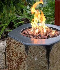 Basalt Fire Column Gas Fire Column