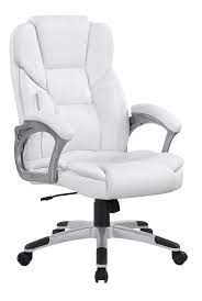 Ergonomic office gaming desk executive chair leather swivel computer chair. Home Office Chairs Casual White Faux Leather Office Chair 801140 Home Office Desk Chair 209 Furniture Ca