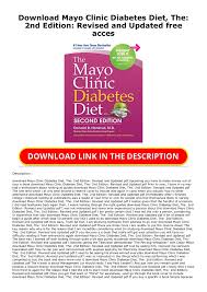 Mayo clinic diabetic diet recipes. Download Mayo Clinic Diabetes Diet The 2nd Edition Revised And Updated Free Acces Deybi Rhodes Flip Pdf Anyflip