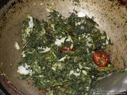 sukhi bhaji palak ki spinach stir fry