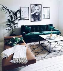 Minimalist Kitchen Green Sofa And