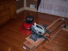 hardwood floor installation and trim