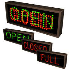 outdoor led open or closed or full
