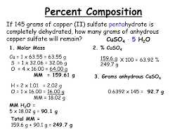 percent composition empirical formulas