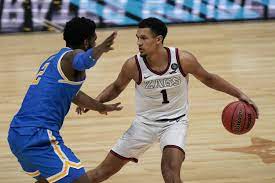 He played college basketball for the gonzaga bulldogs. Choosing Basketball Over Football Was Tough For Jalen Suggs
