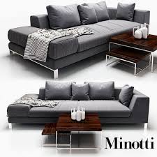 sofa minotti hamilton islands 3d model