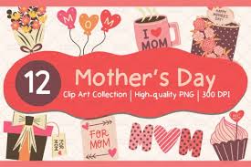 mother s day clipart set graphic by