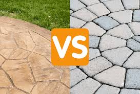 Stamped Concrete Or Pavers Patio