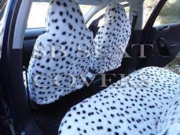 Car Seat Covers Dalmatian Faux Fur
