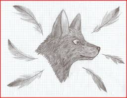 Graph Paper Drawing 87099 Graph Paper Wolf Draw By Lstheninjakitten
