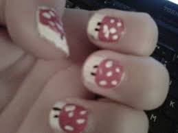 mario mushroom nail design a