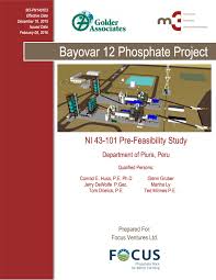 Bayovar Technical Report