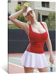 LLHII Big Tits Girl Playing Tennis Sexy Babes Poster Jordan | Ubuy