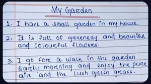 10 lines essay on my garden short